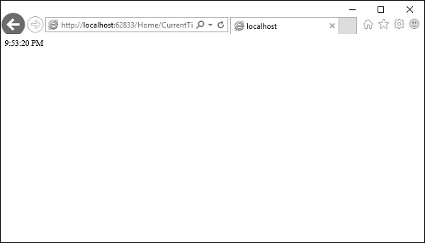 Localhost CurrentTime